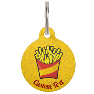 French Fries Pet Tag