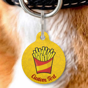 French Fries Pet Tag