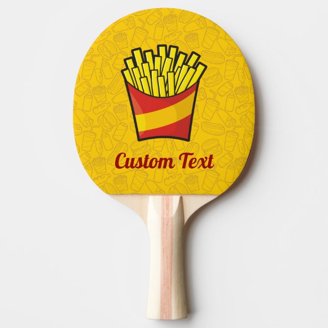 French Fries Ping-Pong Paddle (Front)