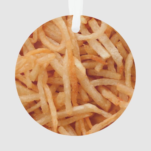 French Fries Potato Fry Ornament (Back)