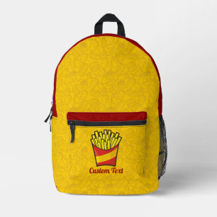 French Fries Printed Backpack
