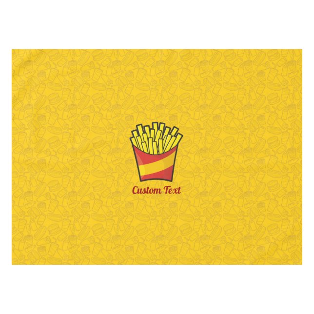 French Fries Tablecloth (Front (Horizontal))