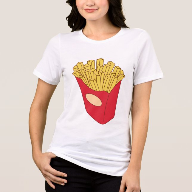 French Fries  Tri-Blend Shirt (Front)