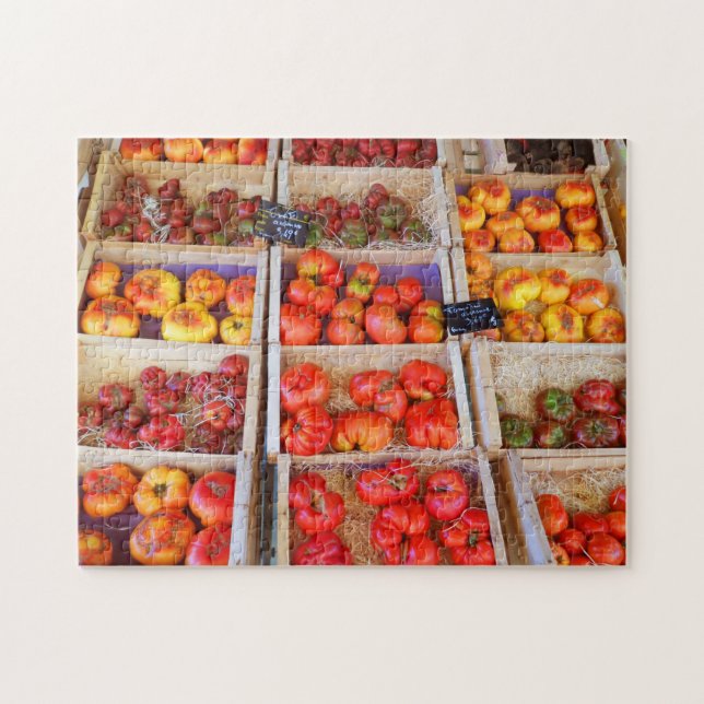 French Fruit and Veg Market Stall Jigsaw Puzzle (Horizontal)
