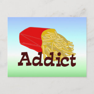 French Fry Addict Postcard