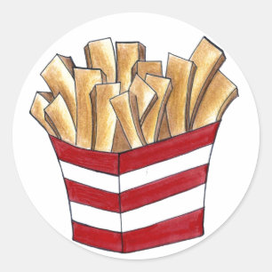 French Fry Fast Food Fries Foodie Potato Stickers