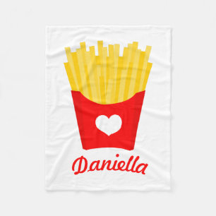 French Fry Love Fleece Blanket