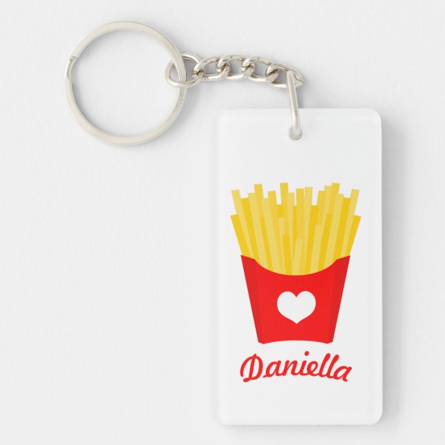French Fry Love Key Ring (Front)