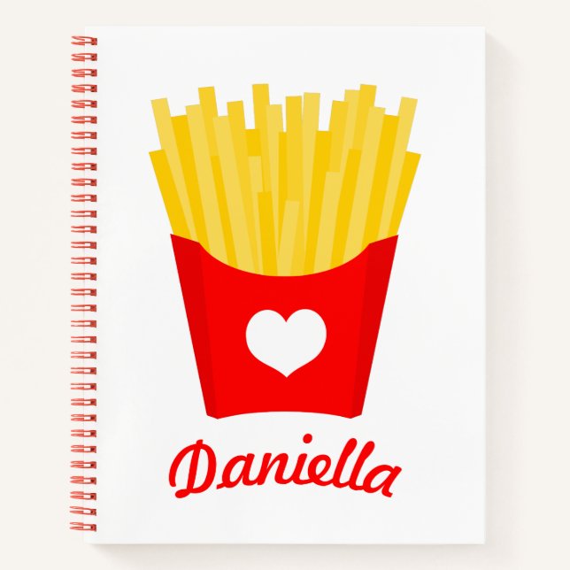 French Fry Love Notebook (Front)