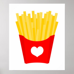 French Fry Love Poster