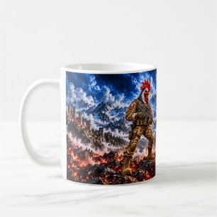 French Gallic Rooster Tactical Warrior Classic Cof Coffee Mug