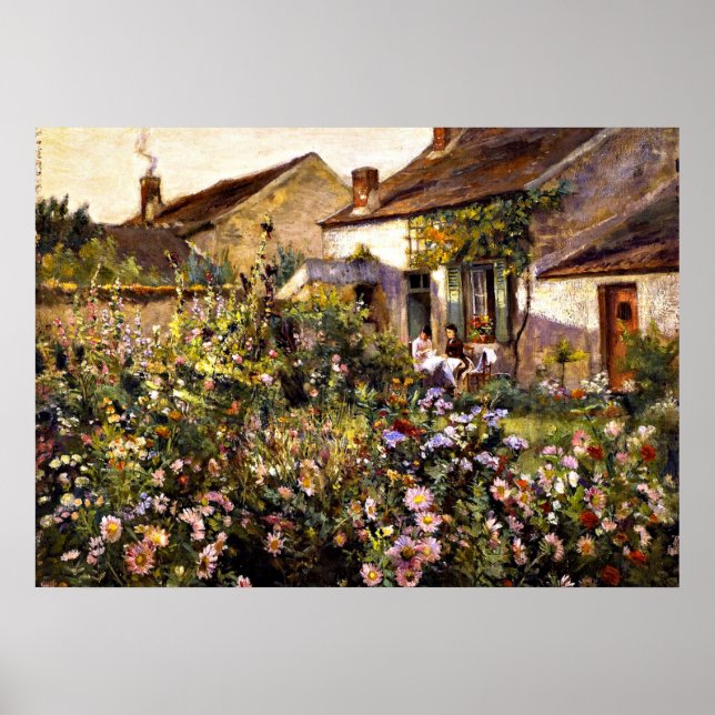 French Garden - an Otto Stark painting Poster (Front)