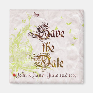 French Garden Save the date Magnet