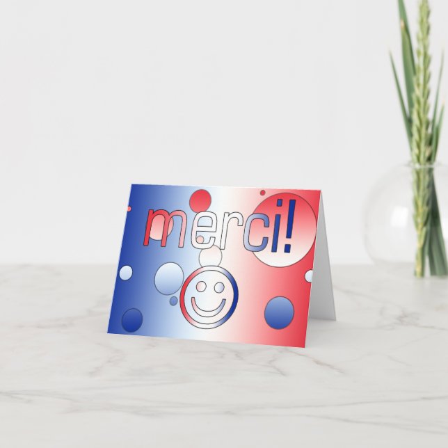 French Gifts : Thank You / Merci Face (Front)