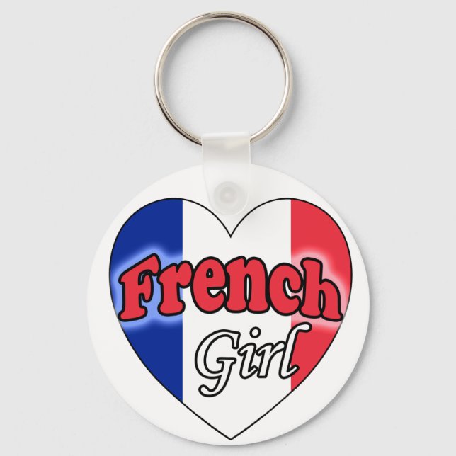 French Girl Key Ring (Front)