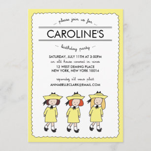 French Girls   Birthday Invite