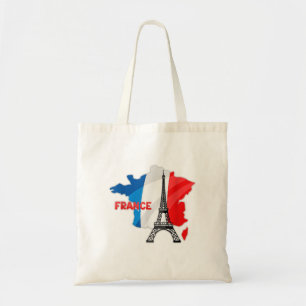 French girls, france flag kids, france women tote bag