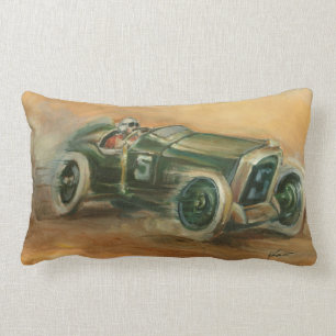 French Grand Prix Racecar by Ethan Harper Lumbar Cushion