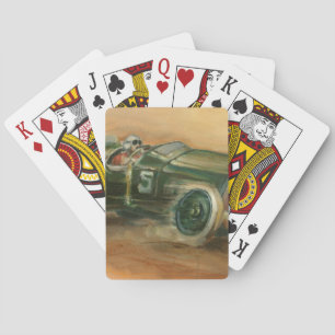 French Grand Prix Racecar by Ethan Harper Playing Cards
