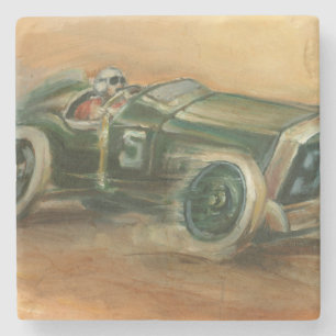 French Grand Prix Racecar by Ethan Harper Stone Coaster