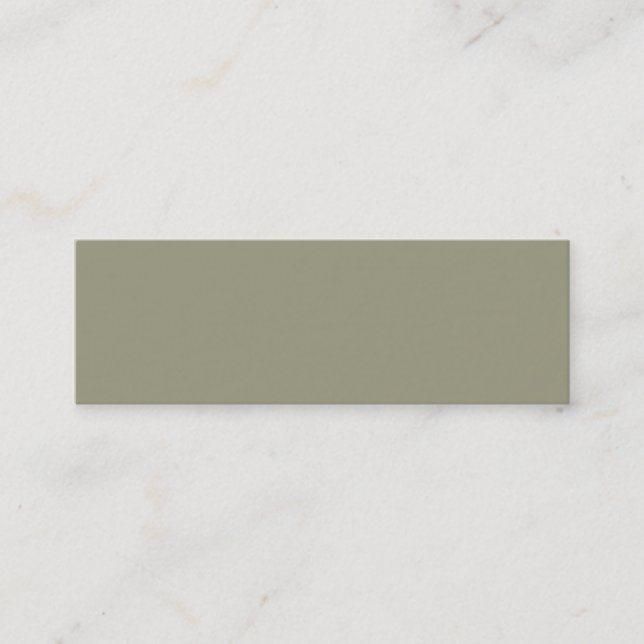 French Grey 5a Colour Only Custom Design Mini Business Card (Front)