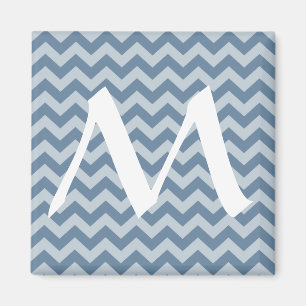 French Grey Moroccan Moods Chevrons Magnet