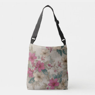 French Grey Pattern Crossbody Bag