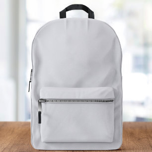 French Grey Personalised Custom  Printed Backpack