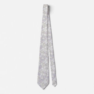 French Grey Platinum Mosaic Tie