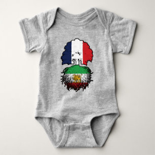 French Grown Iranian Roots Lion and Sun Baby Bodysuit