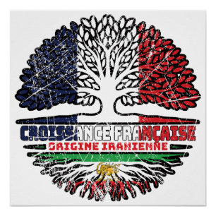 French Grown, Iranian Roots – Lion and Sun Poster