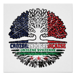 French Grown With Syrian Roots Poster