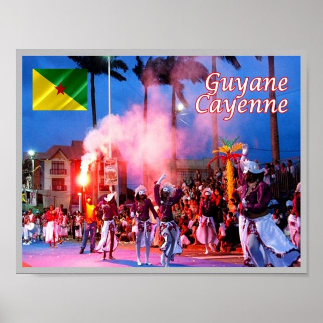 French Guiana - Cayenne - Le Carnaval - Poster (Front)