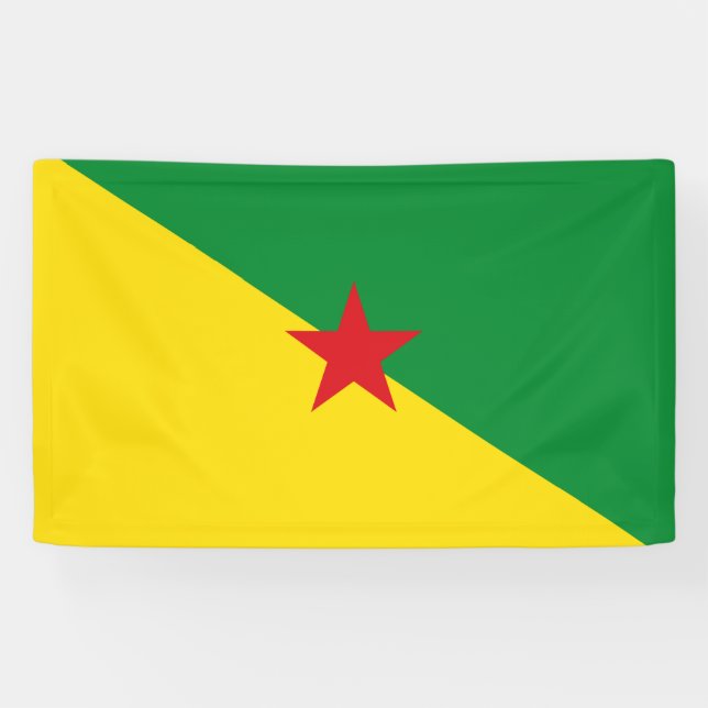 French Guiana flag Banner (Horizontal)