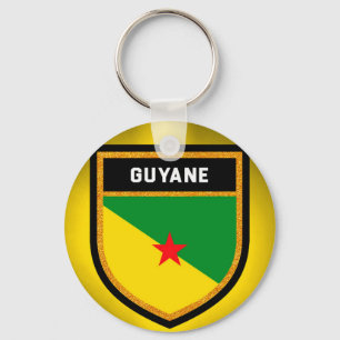 French Guiana Flag Key Ring
