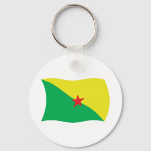French Guiana Flag Keychain