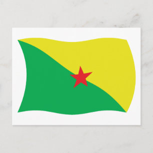 French Guiana Flag Postcard