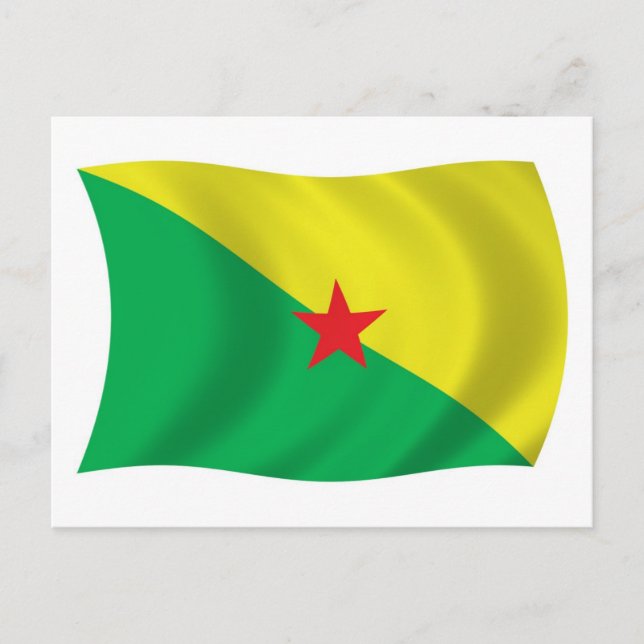 French Guiana Flag Postcard (Front)