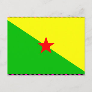 French Guiana Flag Postcard