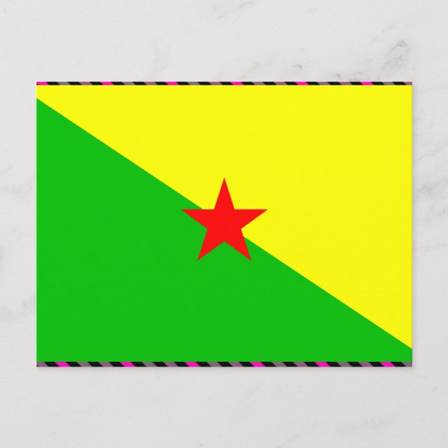 French Guiana Flag Postcard (Front)
