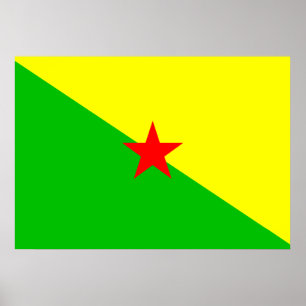 French Guiana Flag Poster