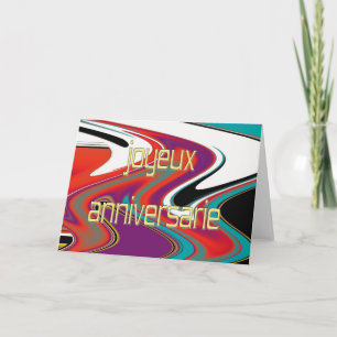 French Happy Birthday Card