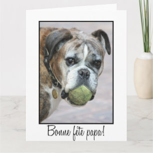 French Happy Father's day Card