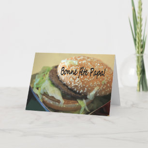 French Happy Father's day Card