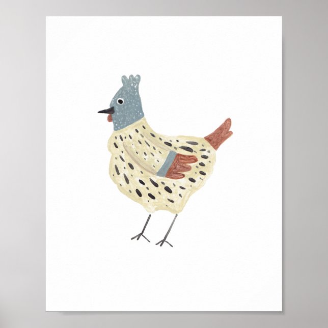 French Hen Art Print (Front)