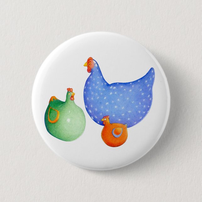 French Hens Button (Front)
