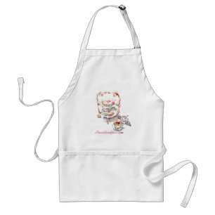 French High Tea Time Parisbreakfast.com Standard Apron