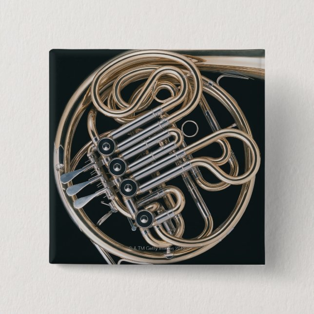French Horn 15 Cm Square Badge (Front)