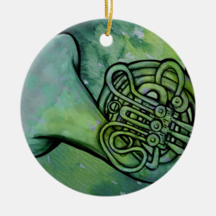 French Horn Band Class Music teacher Ceramic Ornament