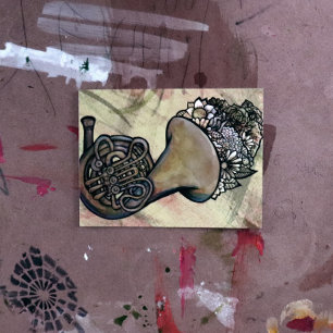 French Horn Band Class Music teacher               Postcard